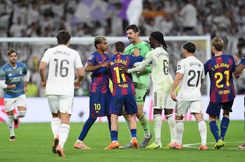 الكلاسيكو بين الأقل في وقت اللعب الفعلي في الليجا